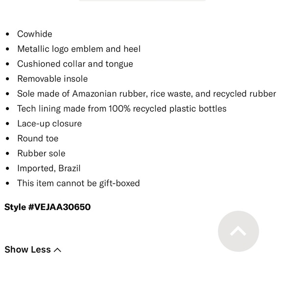 NEW Veja Campo Chromefree Leather Nacre - Picture 13 of 14